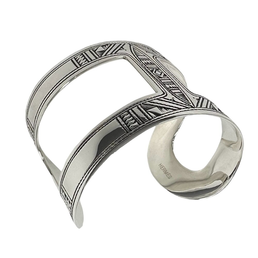HERMES Vintage Touareg Bangle, Sterling Silver 925, Accessory, Silver, Item N...